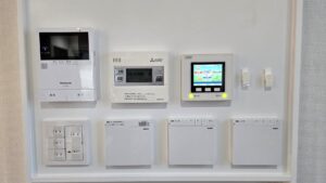 若松区塩屋4丁目 中古戸建 全館空調とモニタ付インターホンの操作パネル